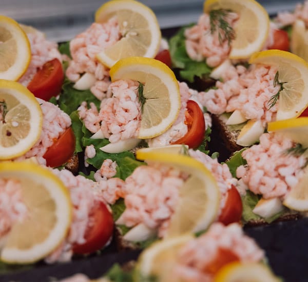 Bild på Börjes kända räksmörgås