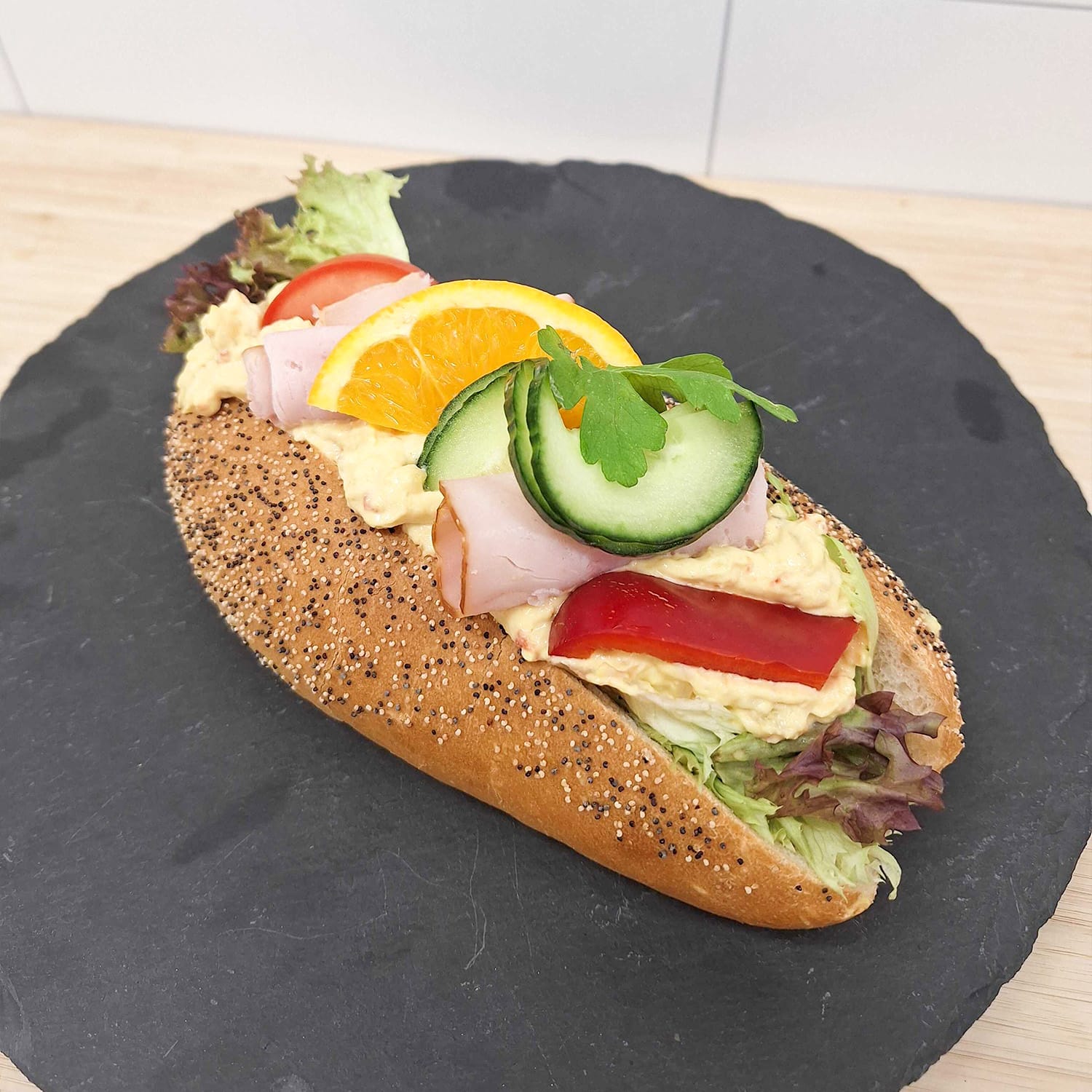 Kycklingbaguette