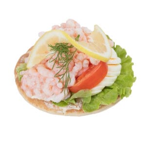 Rund räksmörgås